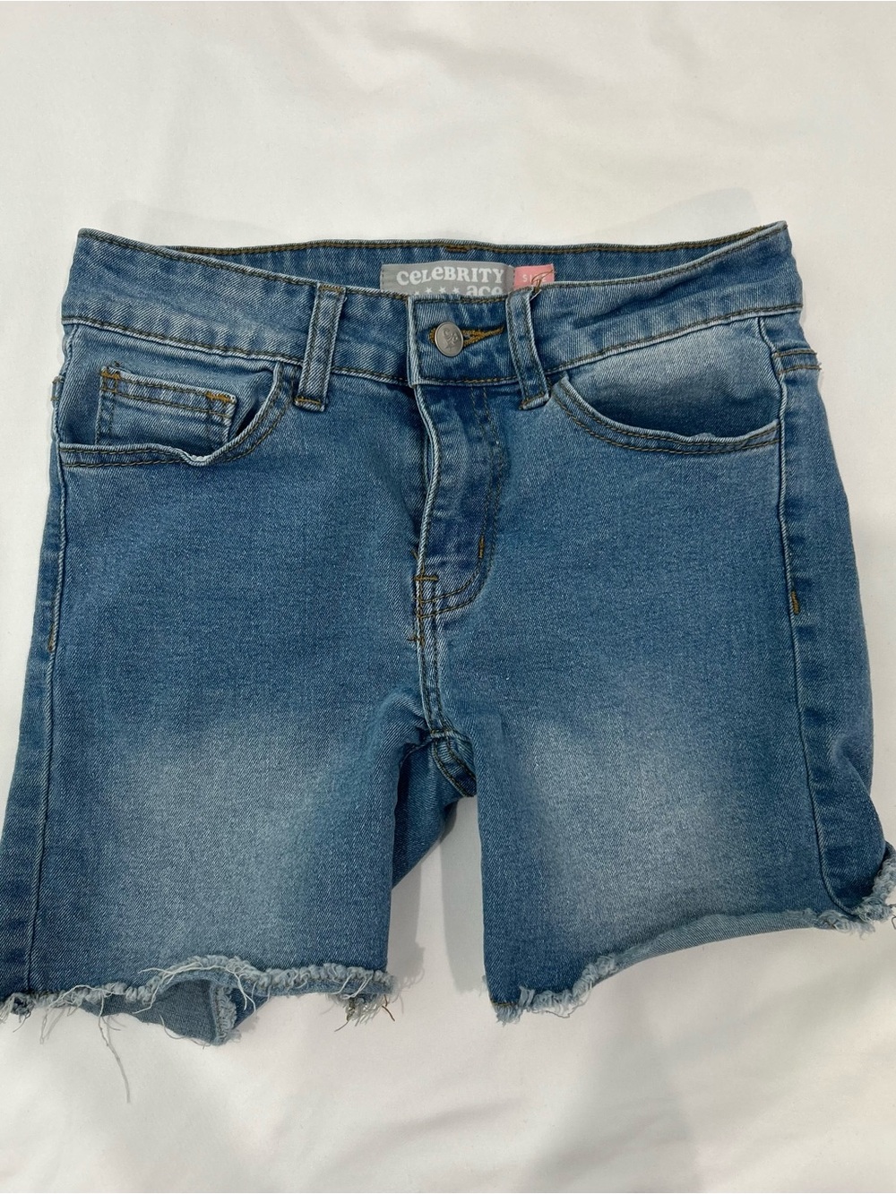 Celebrity Ace Medium Blue Denim Cutoff Shorts